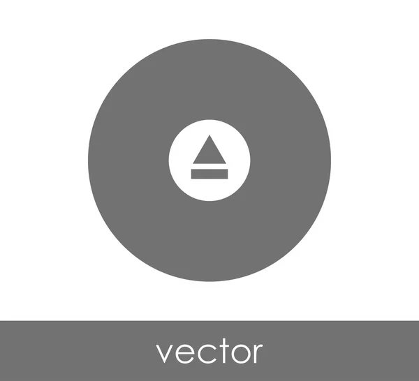 Icône éjecter en cercle — Image vectorielle