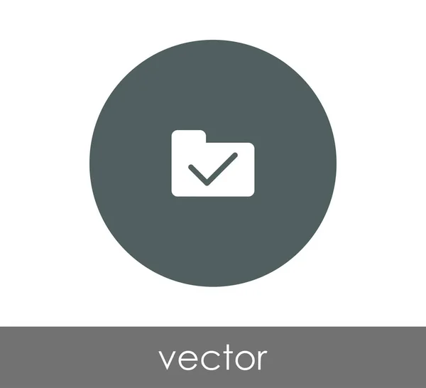 Znak ikony složky — Stockový vektor