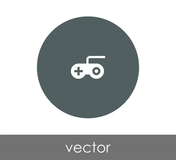 Ícone círculo joystick — Vetor de Stock