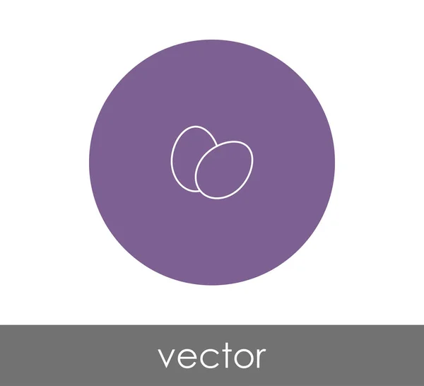 Icône œufs en cercle — Image vectorielle