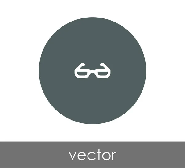 Eyeglasses circle icon — Stock Vector