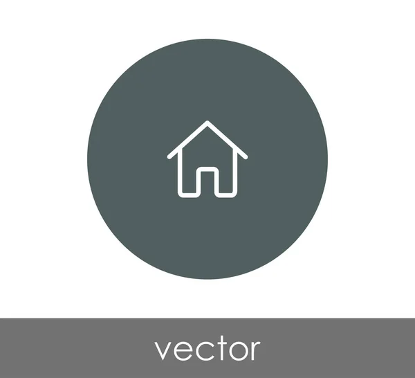 Ícone web Home — Vetor de Stock