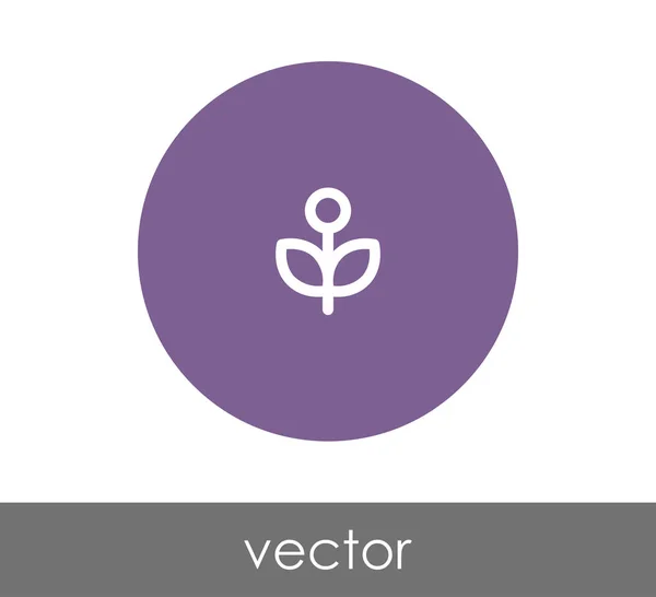 Icono de flor ilustración — Vector de stock