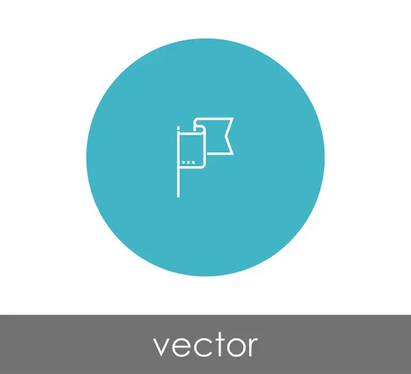 Znak vlajka ikonu — Stockový vektor