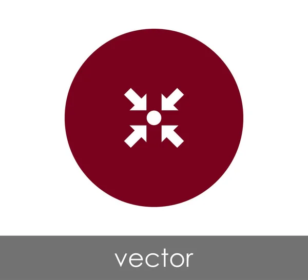 Icono de flecha ajuste — Vector de stock