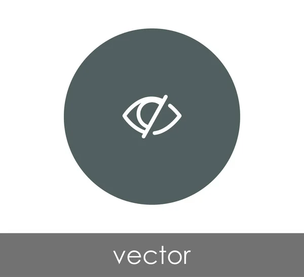 Icono del ojo en círculo — Vector de stock