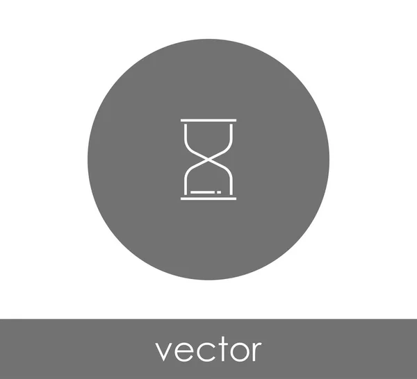 Ilustración del icono de reloj de arena — Vector de stock