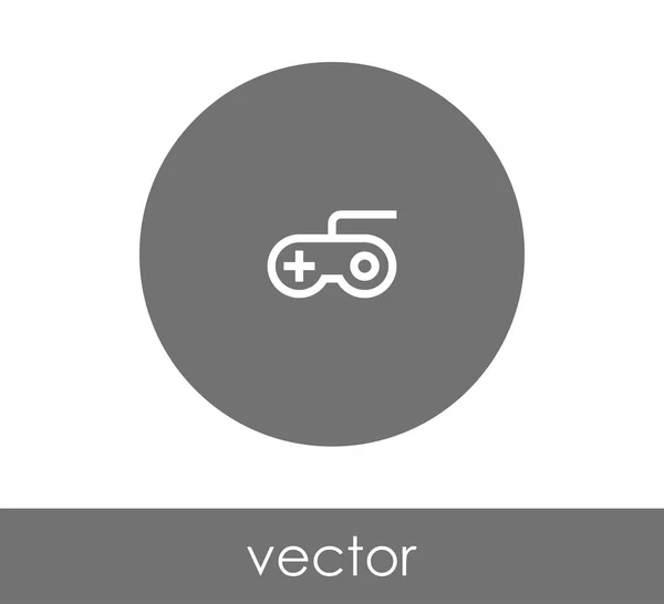 Ícone círculo joystick — Vetor de Stock