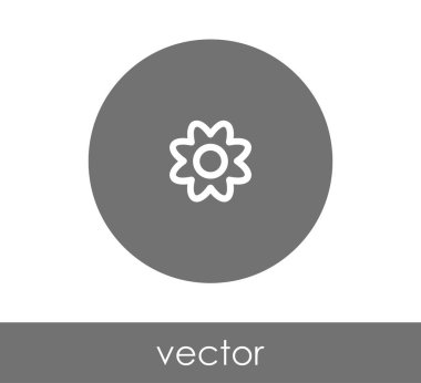 çiçek simgesi illüstrasyon 