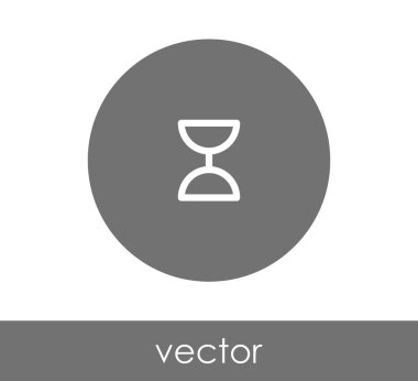 Kum saati simgesi illüstrasyon 