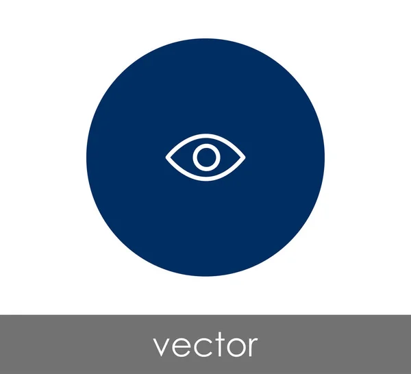 Ícone do olho em círculo — Vetor de Stock