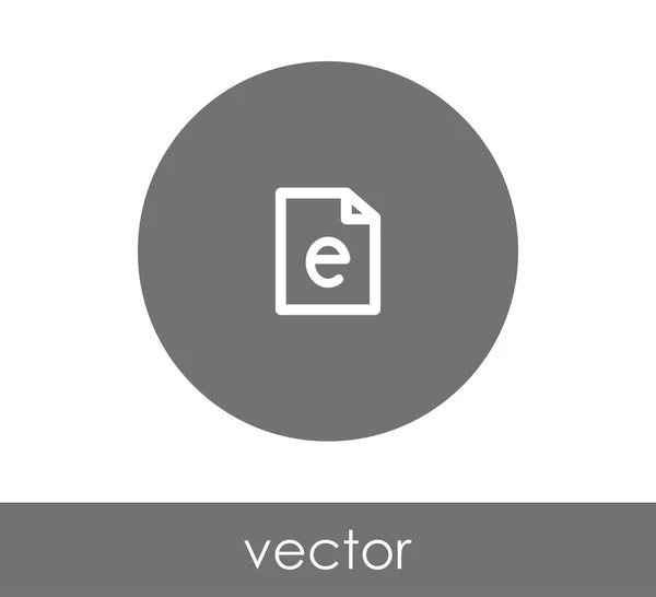 Signo del icono del documento — Vector de stock