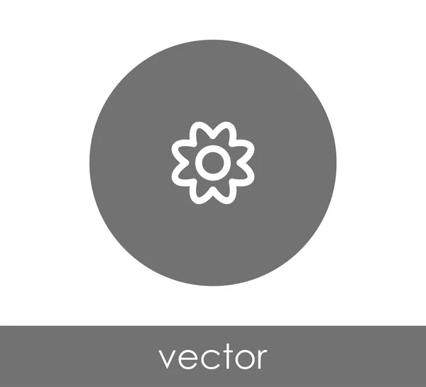 Icono de flor ilustración — Vector de stock