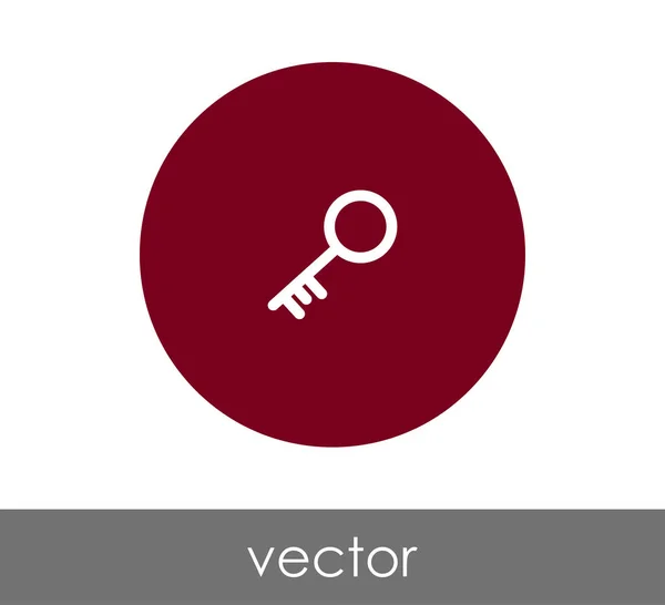 Icono clave ilustración — Vector de stock