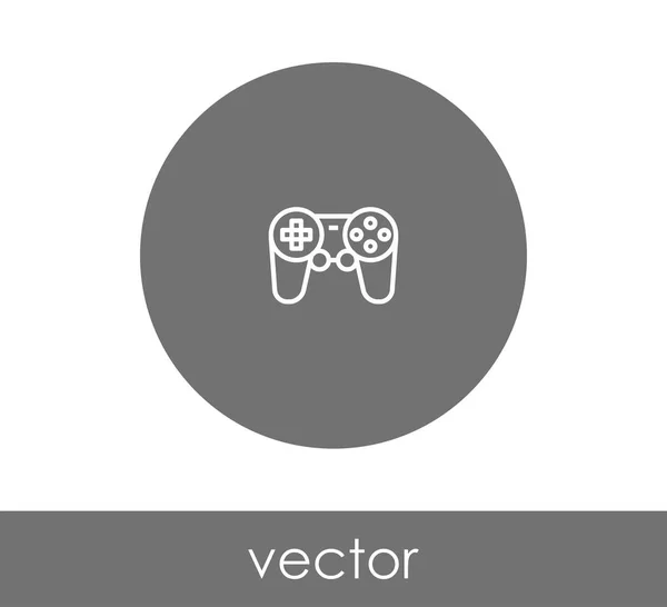 Pictogram van de cirkel van de joystick — Stockvector