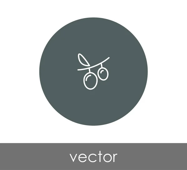 Icono web uvas — Vector de stock