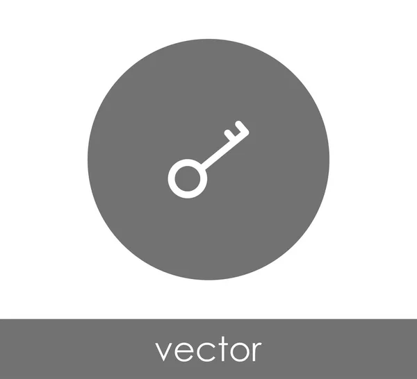 Icono clave ilustración — Vector de stock