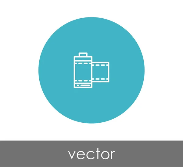 Signo de icono de película — Vector de stock