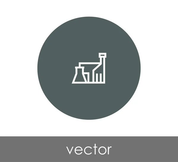 Sinal de ícone de fábrica — Vetor de Stock