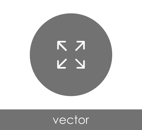 Helskärm cirkel ikon — Stock vektor