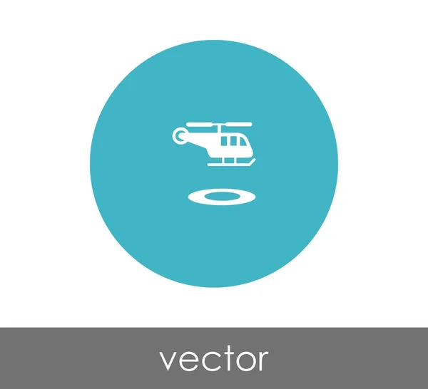 Ícone web helicóptero — Vetor de Stock