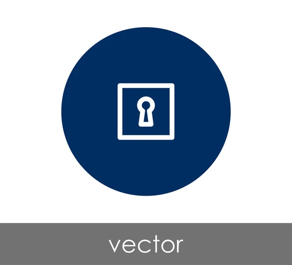 Ontwerp van sleutelgat pictogram — Stockvector