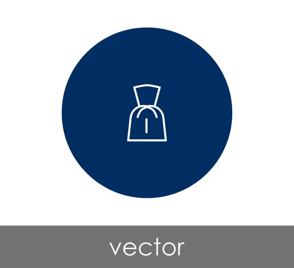 Kleid Web-Ikone — Stockvektor