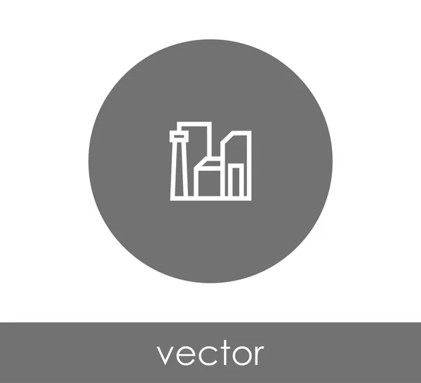 Sinal de ícone de fábrica — Vetor de Stock