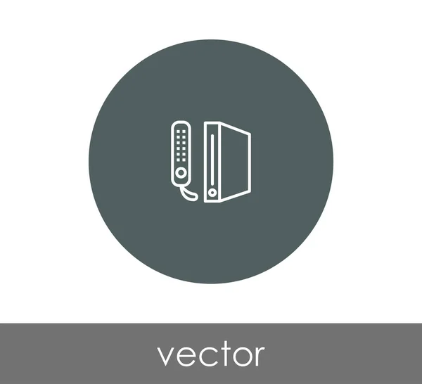 Pictogram van de cirkel van de joystick — Stockvector