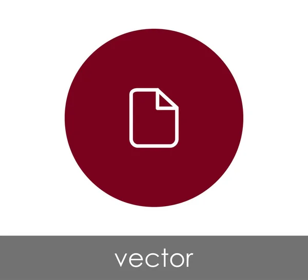 Document icône signe — Image vectorielle