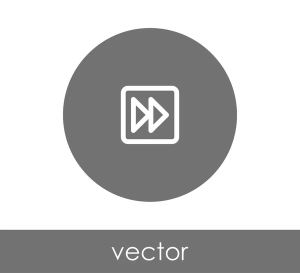 Icono de avance rápido — Vector de stock