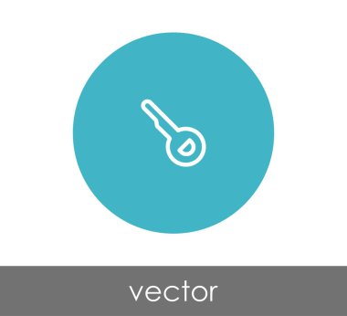 anahtar simgesi illüstrasyon 