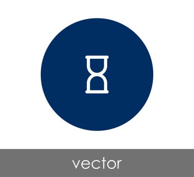 Kum saati simgesi illüstrasyon 