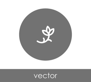 çiçek simgesi illüstrasyon 