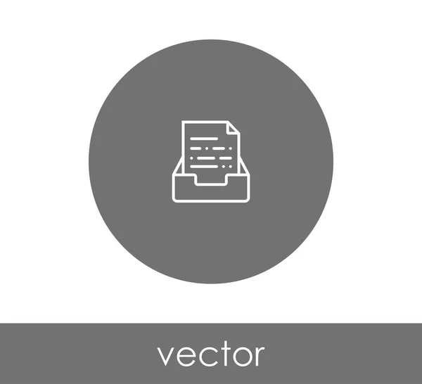 Diseño del icono de archivo — Vector de stock