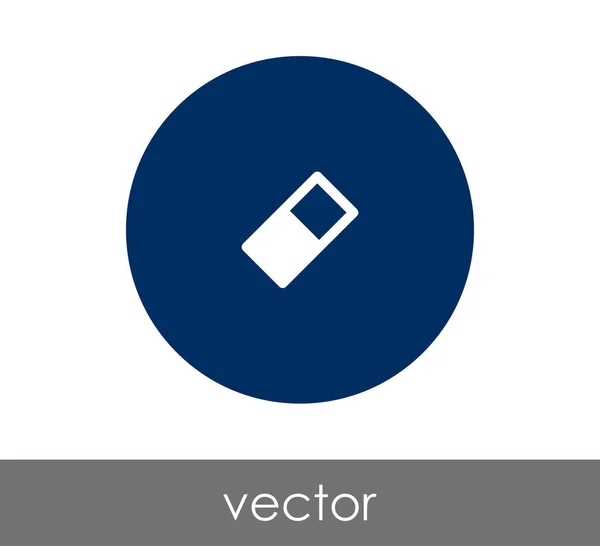 Gum pictogram in cirkel — Stockvector