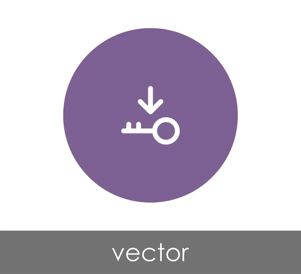 Key icon  illustration — Stock Vector