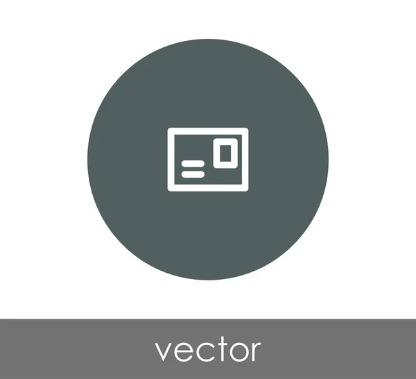 Ilustración de icono de sobre — Vector de stock