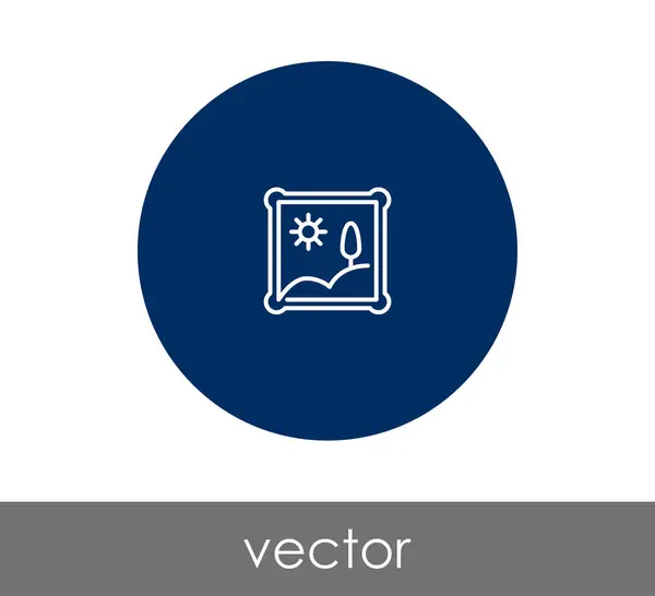 Icono de signo de marco — Vector de stock