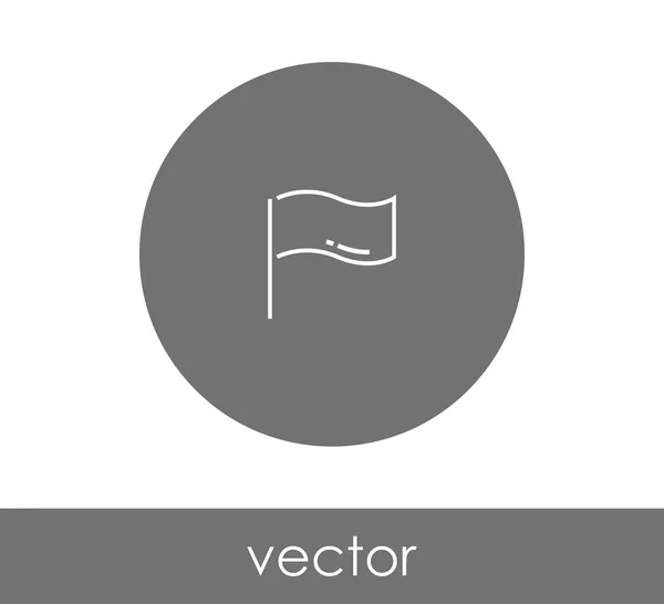 Signo de icono de bandera — Vector de stock