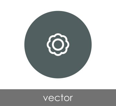 çiçek simgesi illüstrasyon 