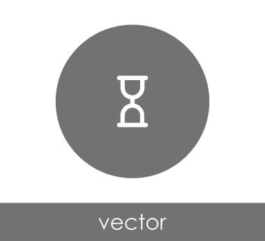 Kum saati simgesi illüstrasyon 