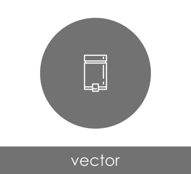 çöp kutusu daire simgesi