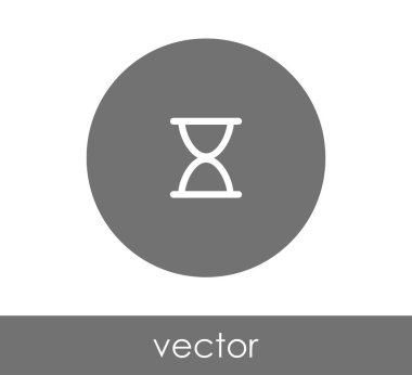 Kum saati simgesi illüstrasyon 