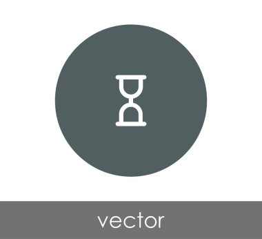 Kum saati simgesi illüstrasyon 