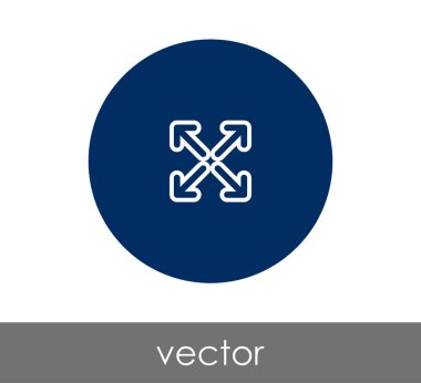 Daire içinde simgesini genişletin