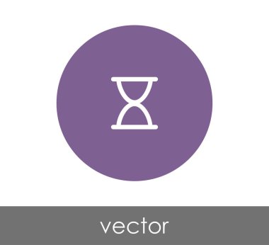 Kum saati simgesi illüstrasyon 