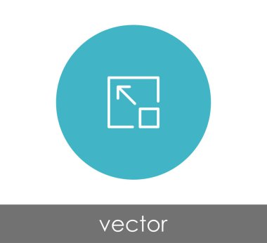 Daire içinde simgesini genişletin