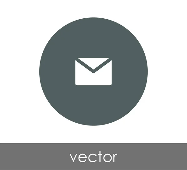 Umschlag-Symbol im Kreis — Stockvektor