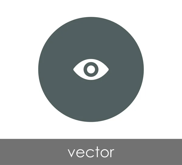 Ícone do olho em círculo — Vetor de Stock